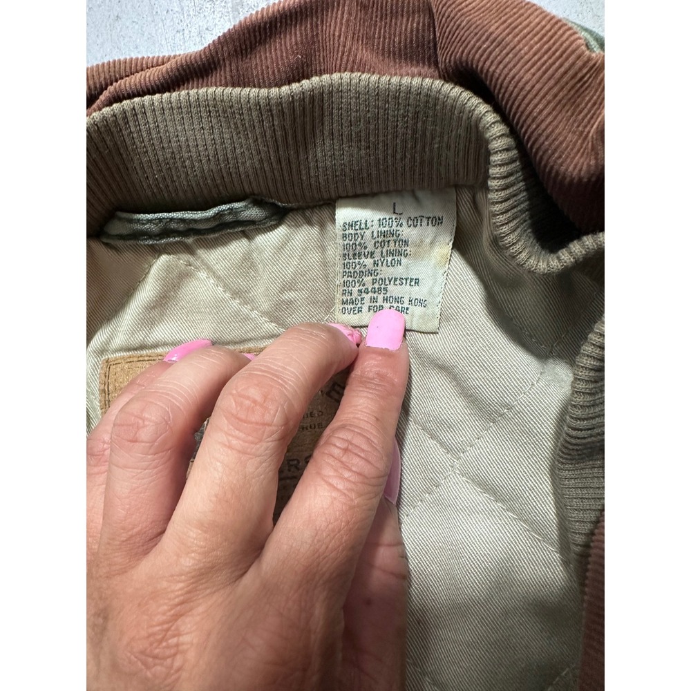 Vintage American Eagle Outfitters Canvas Field Jacket Olive Green Distressed L - Picture 7 of 10